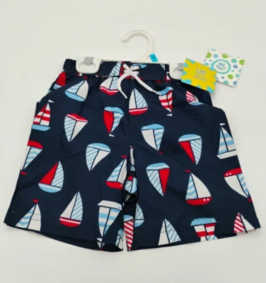 Little Me Segelboot Badehose Größe 24M Neu - Bild 1 von 3