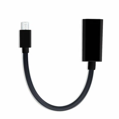 mini DP Displayport zu HDMI Adapter in schwarz - HDMI 1080p - MINI DP TO HDMI XY - Bild 1 von 4
