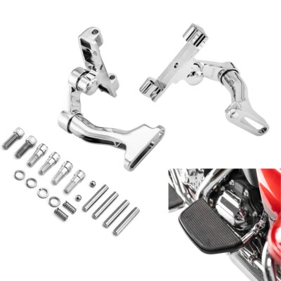 Chrome Rear Passenger Adjustable Floorboard Mount For Harley Electra Glide 93+ - Image 1 of 4