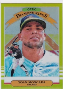 2019 Panini Donruss Optic LIME GREEN "Diamond Kings" Yoan Moncada White Sox #9 - Picture 1 of 1