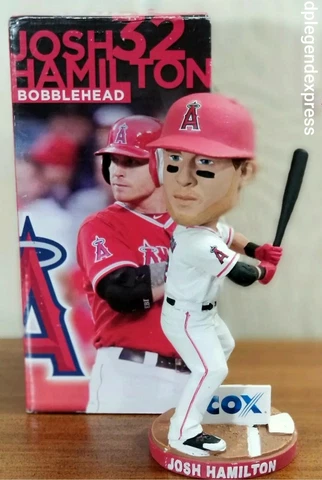 MLB LA Anaheim Angels Baseball JOSH HAMILTON #32 Bobblehead W/Box **Note**** Cover