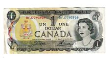 $1 Dollar 1973 Canada Banknote Bill Queen Elizabeth II VTG Rare 909 Vintage