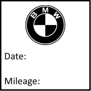 BMW Stamp Self-Inking Rubber Stamp Black Ink Garage Home Mobile Service - Picture 1 of 22