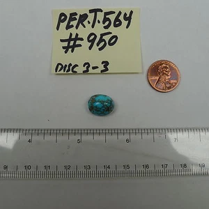 Persian Turquoise 100% Natural 1 Oval Cabochon 9 TCW - Picture 1 of 2