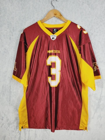 Minnesota Golden Gophers NCAA College Football Jersey #3 Mens Sz Large Starter Cover