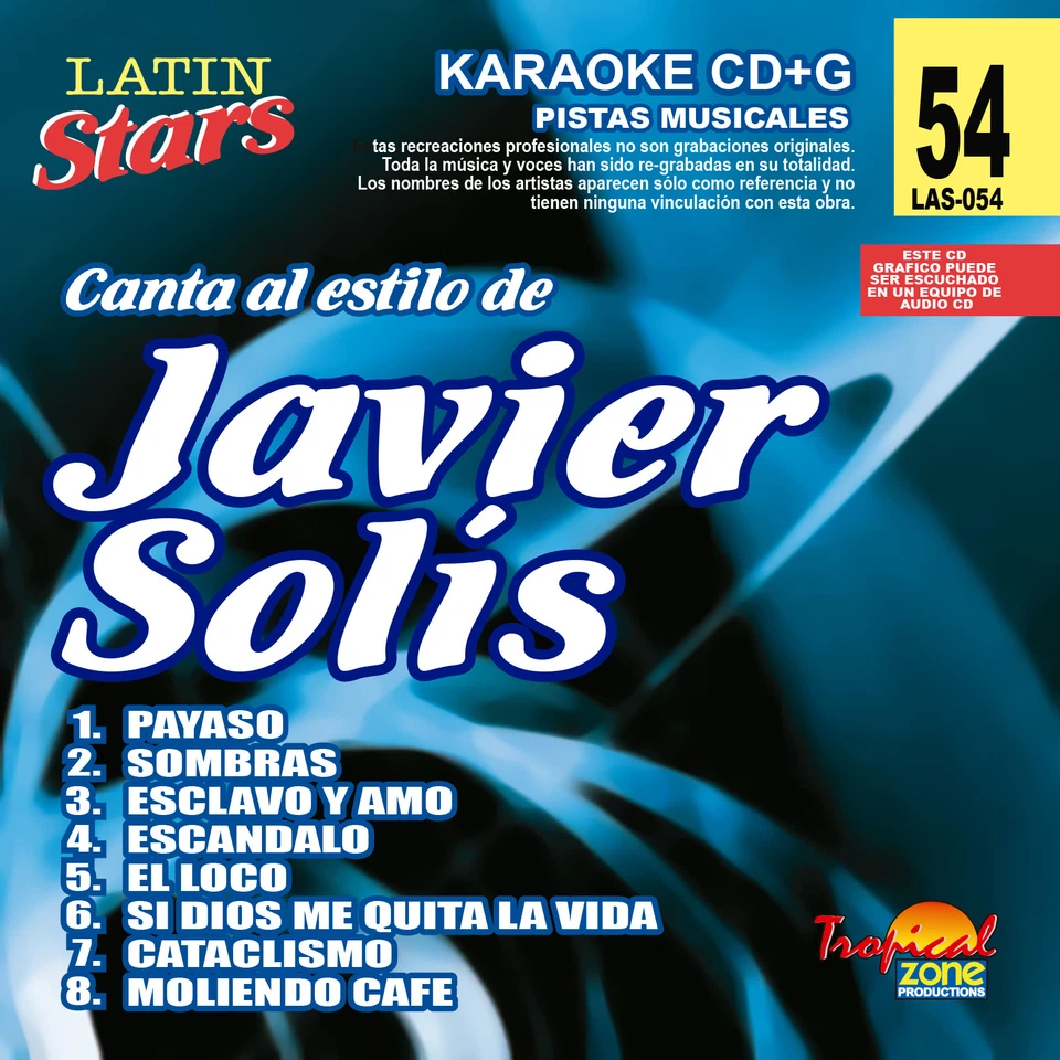 Karaoke Latin Stars 54 Javier Solis Vol.1 - Image 1 of 1