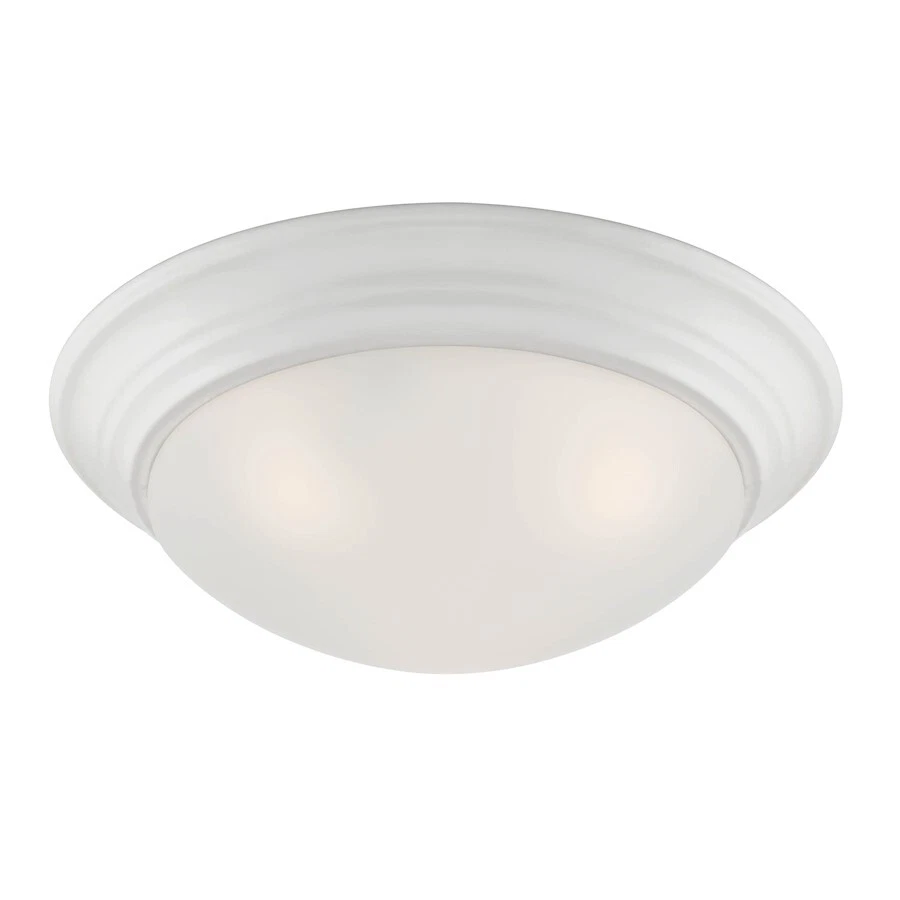 Designers Fountain Tap 2 Light Flush Mount, Matte White/Etched - 1360M-MW - Image 1 of 1