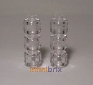 6x Lego Plain Clear Transparent Minifigure Heads NEW 6168665 - Picture 1 of 1