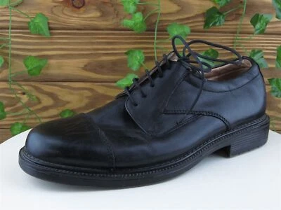 Oxfords Derby Franco Fortini Talla 10.5 Medianos Cuero Negro Hombres Con Cordones Riviera Foto 1 de 4