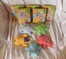 5 New Hasbro Mini Plush UglyDolls Artist Series in Boxes Complete Set Ox Moxy  