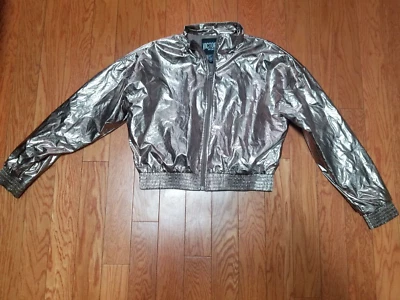 CHAQUETA BOMBER VICTORIA'S SECRET SPORT ORO ROSA LOOK MYLAR XS Foto 1 de 4