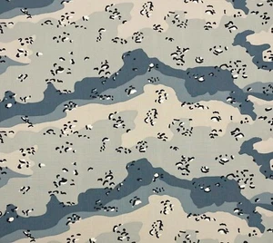 CHIP CHOCOLATE SAUDI GRIS Seis Colores Especificaciones Militares RIPSTOP POR 1/2 (0.5) YARDA 66"W - Imagen 1 de 7