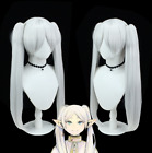 Frieren at the Funeral Frieren Cosplay Wig+Clip Pony Tail Heat Resistant Hair