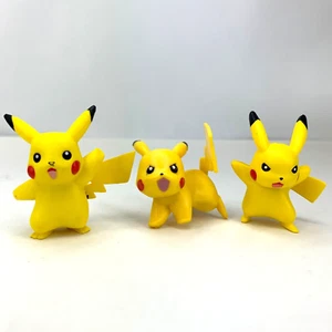 Pokémon Pikachu 2" Mini Figur Angry Battle Pose 3 Stück Spielfiguren - Bild 1 von 4