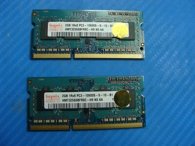 Dell Vostro AIO 330 Hynix 4GB 2x2GB PC3-10600S SO-DIMM Memory RAM HMT325S6BFR8C - Image 1 of 2