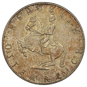 Austria - 5 Chelín 1960- Plata - KM.2889-Schön.78 - Moneda Austriaco - Imagen 1 de 2