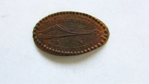 GOLDEN GATE BRIDGE WELTGRÖSSTE SPANNE LÄNGLICHER PFENNIG 50er JAHRE - Bild 1 von 1