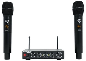Micrófonos inalámbricos dobles Rockville RKI65BT + interfaz de micrófono de karaoke Bluetooth - Imagen 1 de 10