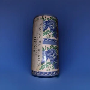 NOS Vintage Laura Ashley Home Hedgerow Sapphire Wallpaper Border 2 rolls - Picture 1 of 5