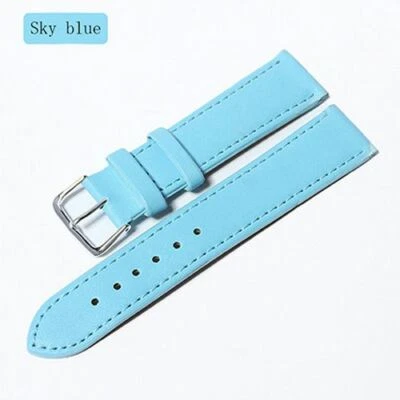 Leather Watch Band Strap Watchband Buckle Luxury Universal Replacement 18mm 20mm - Image 1 of 4