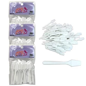3 Packs PANA 2.5" Blanco Pequeño Plástico Maquillaje Cosmético Máscara Facial - Imagen 1 de 4