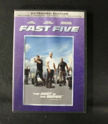 Fast Five Extended Edition DVD Vin Diesel Paul Walker Dwayne Johnson - Image 1 of 3