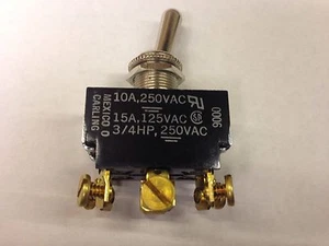 12 DPDT ON-(ON) MomentaryToggle Switchs **New** 125V 15 Amp - Picture 1 of 6