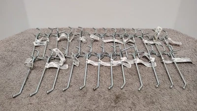 25 NEW Hardware Essentials by HILLMAN model.852681 Single Pegboard Hook.1/8"x4". - Image 1 of 4