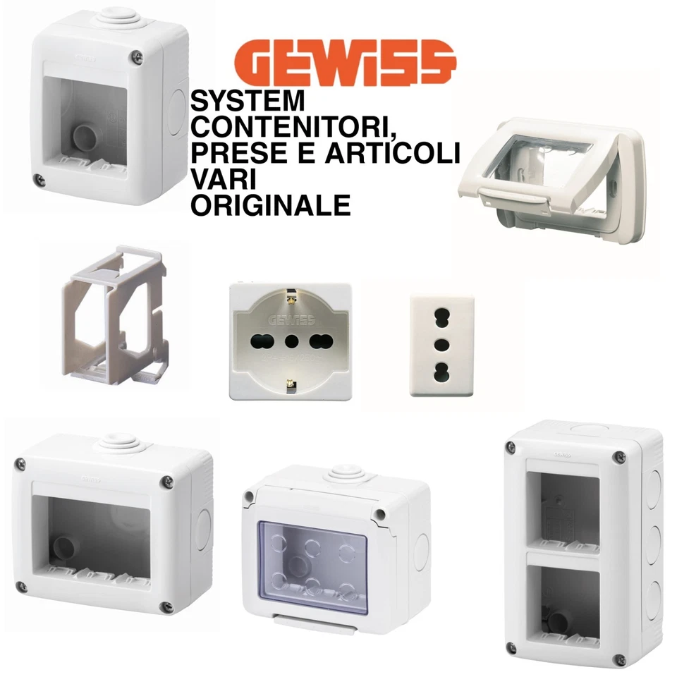 CONTENITORI GEWISS PER APPARECCHI SYSTEM E FRUTTI - Immagine 1 di 1