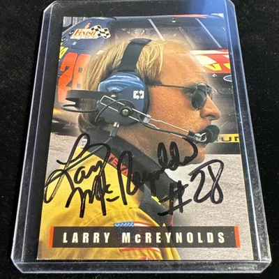 1995 Classic Finish Line - Larry McReynolds #82 on card autograph no COA - Image 1 of 3