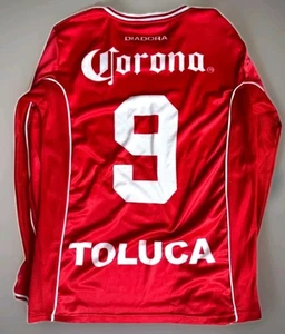 TOLUCA FC Home Jersey - CARDOZO # 9 - Red - Large - Picture 1 of 3