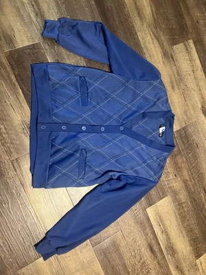 Vintage Haband Sweater, Argyle Pattern Button Down Cardigan - Image 1 of 4