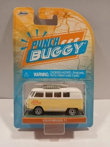 Jada Punch Buggy Yellow/white VW VOLKSWAGEN T1 Bus 1:64 Diecast - Picture 1 of 2