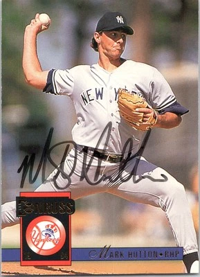 Mark Hutton Signed 1994 Donruss New York Yankees #87 Autographed - Image 1 of 2
