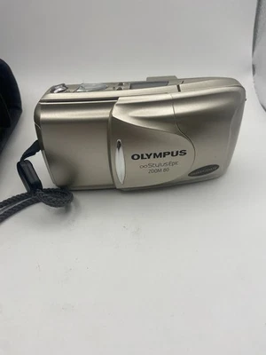 Olympus Infinity Stylus Epic Zoom 80 Point and Shoot Camera READ - Image 1 of 4