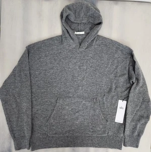 Alo Yoga New Class Cashmere Crewneck Hoodie Platinum Grey Men's Size Large - Picture 1 of 19