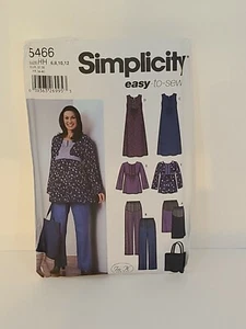 Simplicity 5466 Umstandsmuster Röcke/Hosen/Top/Pullover/Beuteltasche Gr. 6-12 UNGESCHNITTEN - Bild 1 von 5