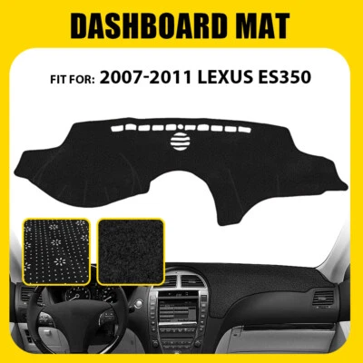 For 2007-2011 Lexus ES350 Mat Dash Cover Dashmat Dashboard Carpet Black Pad US - Image 1 of 4