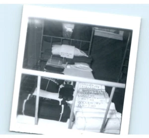 Vintage Photo 1955, Navy Bunk House Beds, Organized, 2x2, Black White - Picture 1 of 2