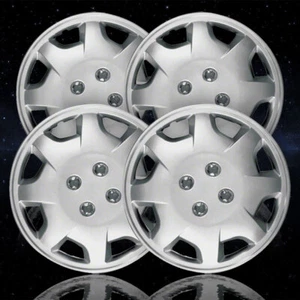 4-pack of 15" Push-on Silver Hubcaps for 1998-2002 Accord - ARFH164 - Picture 1 of 4