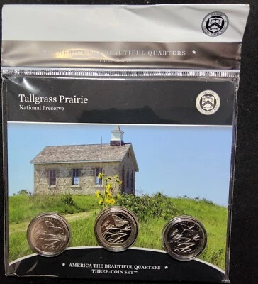 2020 Tallgrass Prairie America the Beautiful Quarters 3-Coin Set - Image 1 of 4