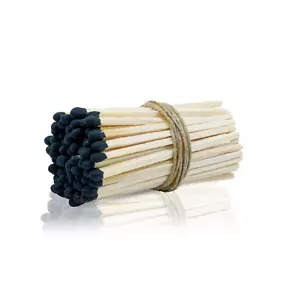 Fósforos de madera pequeños de 3" pulgadas para decoración del hogar favores de boda - negros - Imagen 1 de 4