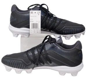 Adidas Adizero Afterburner Molded Baseball Cleats Black White Mens 8 - Picture 1 of 4