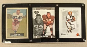 JIM BROWN 3 CARD PLAQUE CLEVELAND BROWNS SYRACUSE ORANGEMEN - Picture 1 of 1