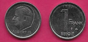 BELGIUM 1 FRANC 1997 UNC BELGIE,ALBERT II,HEAD LEFT,OUTLINE AROUND BACK - Picture 1 of 1