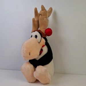 Vintage 1985 Dakin Opus Penguin Reindeer 16” Plush Bloom County Christmas Xmas - Picture 1 of 20