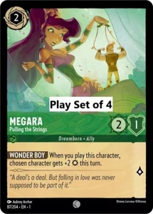 Megara - Pulling the Strings 87/204. Lorcana The First Chapter❇️Play set of 4❇️ - Picture 1 of 1