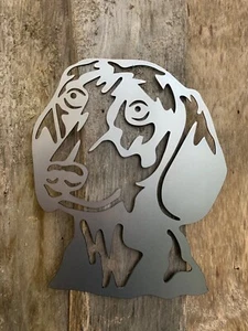 PERRO SALCHICHA PERRO ACERO METAL PARED ARTE RAZA PEDIGRÍ DECORACIÓN DEL HOGAR REGALO - Imagen 1 de 3