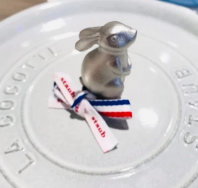 NEW STAUB Rabbit Knob Easter Bunny Limited Edition Le Creuset Lid Knob