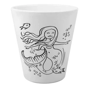 'Swimming Mermaid' Ceramic Plant / Flower Pot (FP00001545) - Picture 1 of 5